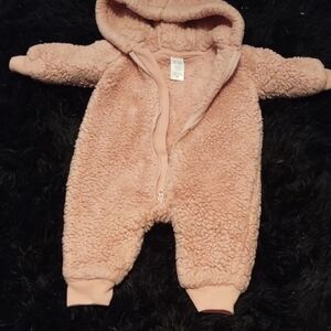 Carter's Cozy Pink Sherpa Footie